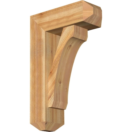 Legacy Craftsman Rough Sawn Bracket W/ Offset Brace, Western Red Cedar, 8W X 22D X 34H